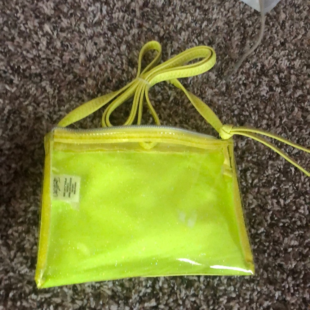 Lime green purse